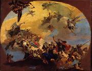 Giovanni Battista Tiepolo Triunfo das Artes oil painting on canvas
